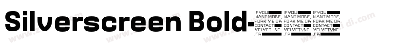 Silverscreen Bold字体转换